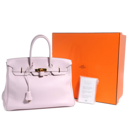 Hermes Swift Birkin 35 Rose Dragee 4 of 9