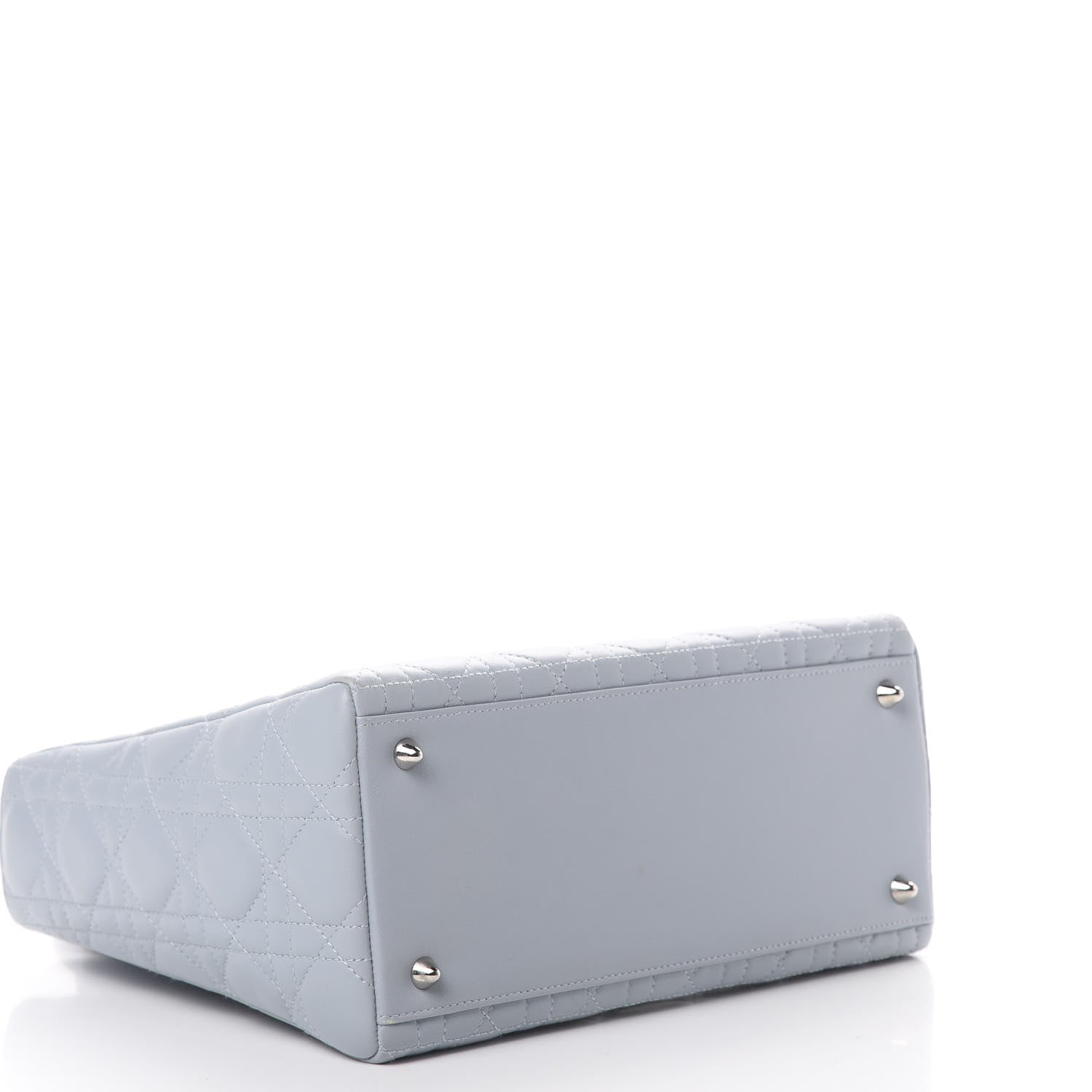 Christian Dior Lambskin Cannage Medium Lady Dior Light Blue 3 of 12