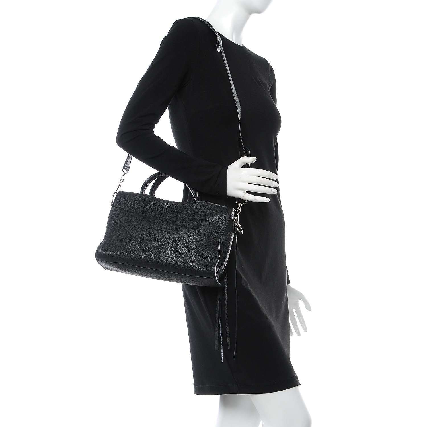 Balenciaga Veau Grana Perforated Blackout Hardware S City Black 3 of 14