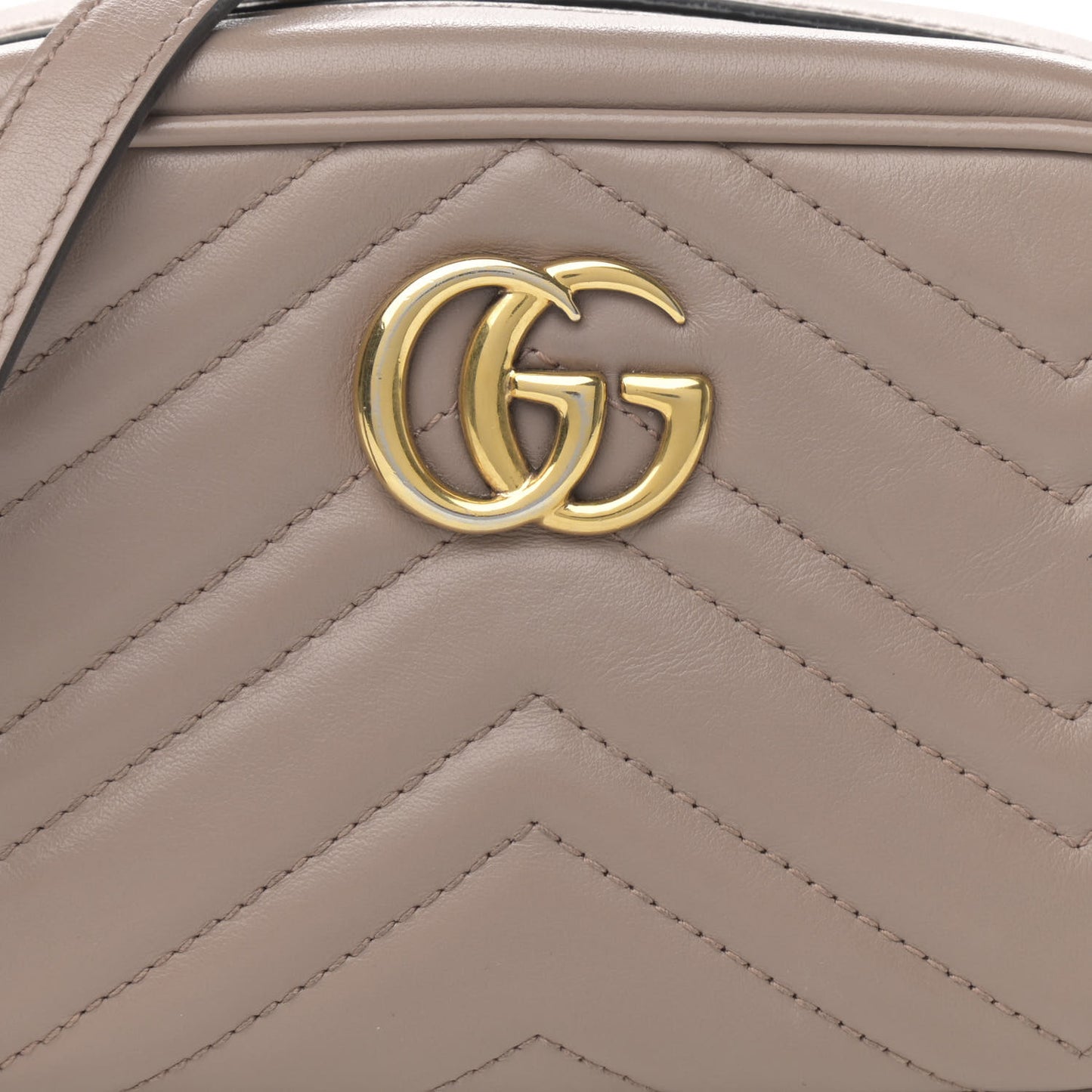 Calfskin Matelasse Mini GG Marmont Chain Shoulder Bag Porcelain Rose