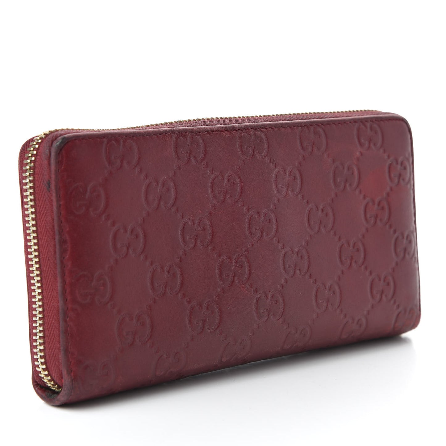 Guccissima Lovely Zip Around Wallet Dark