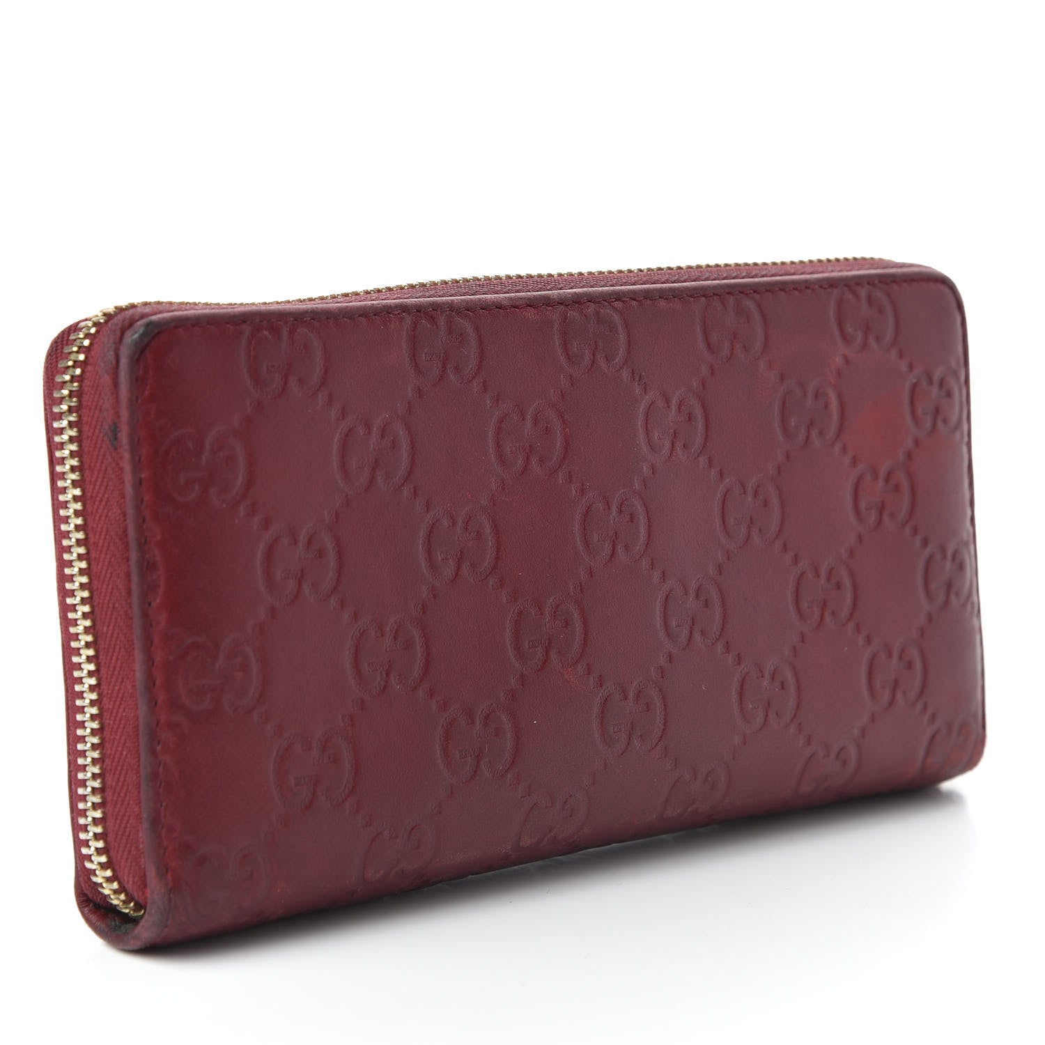Gucci Guccissima Lovely Zip Around Wallet Dark 3 of 7