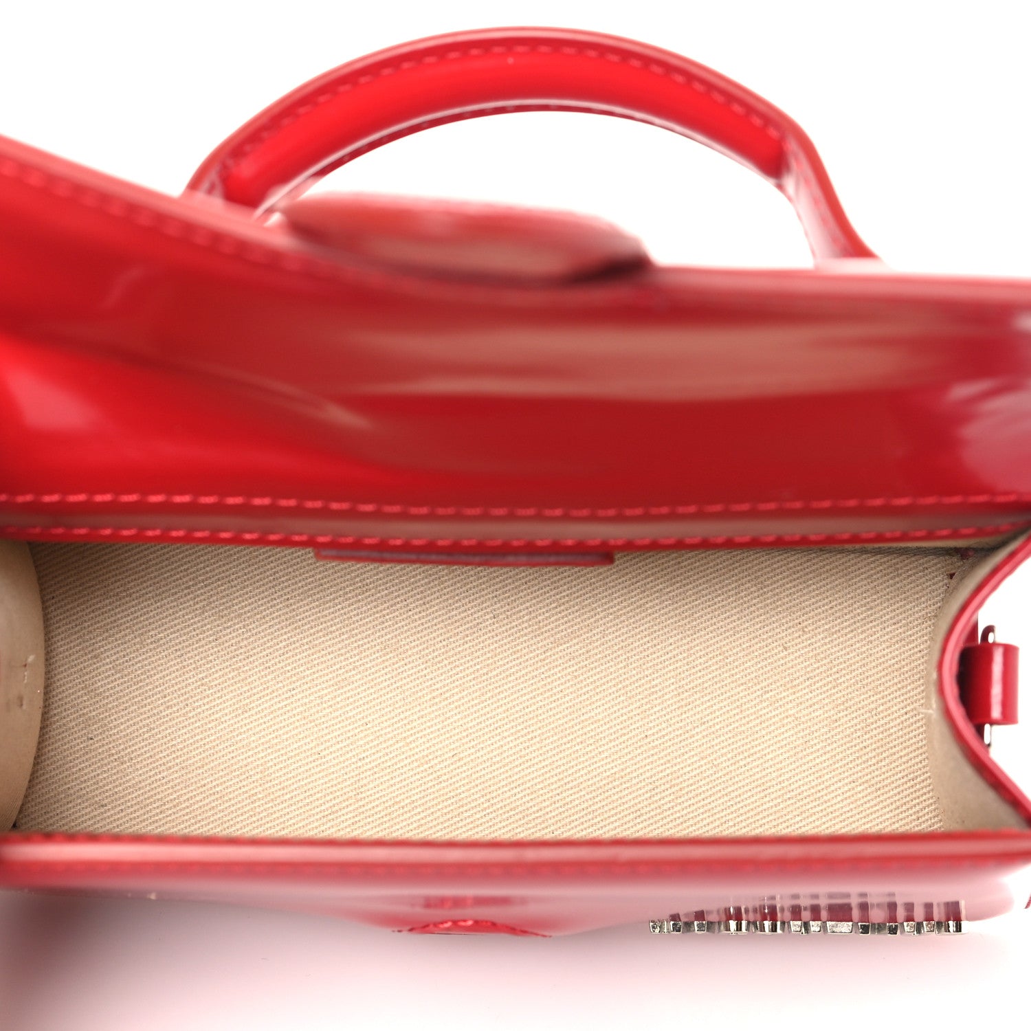 Jacquemus Glazed Calfskin Le Bambino Red 5 of 9