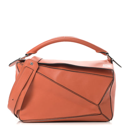Loewe Calfskin Medium Puzzle Bag Coral 1 of 16