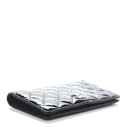 Chanel Patent Quilted Brilliant Yen Wallet Black 4 of 7