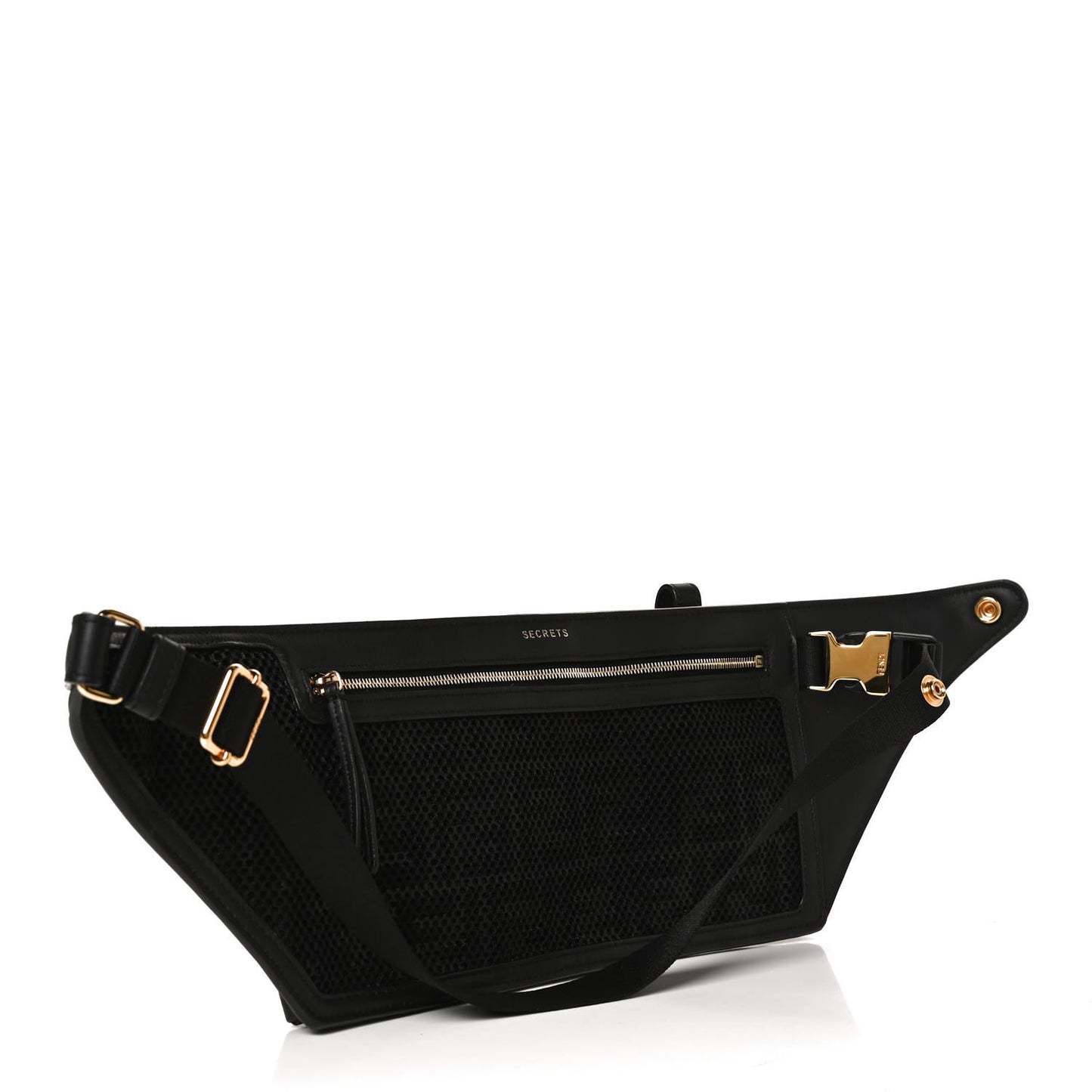 Vitello Grace Matte 3 Pocket Belt Pouch Black