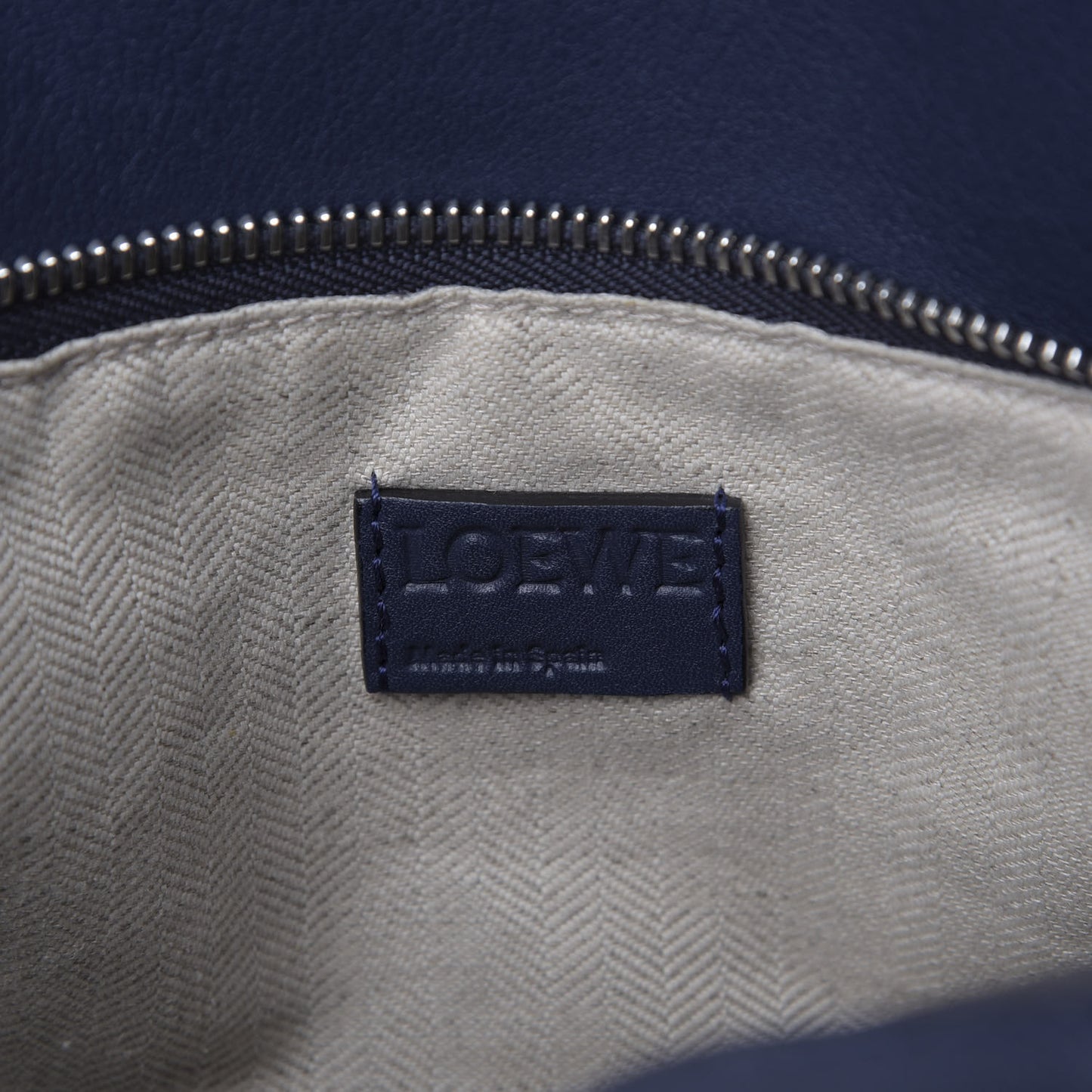 Calfskin Medium Puzzle Bag Marine