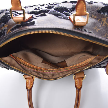 Louis Vuitton Monogram Fleur De Jais Sequins Speedy 30 5 of 9
