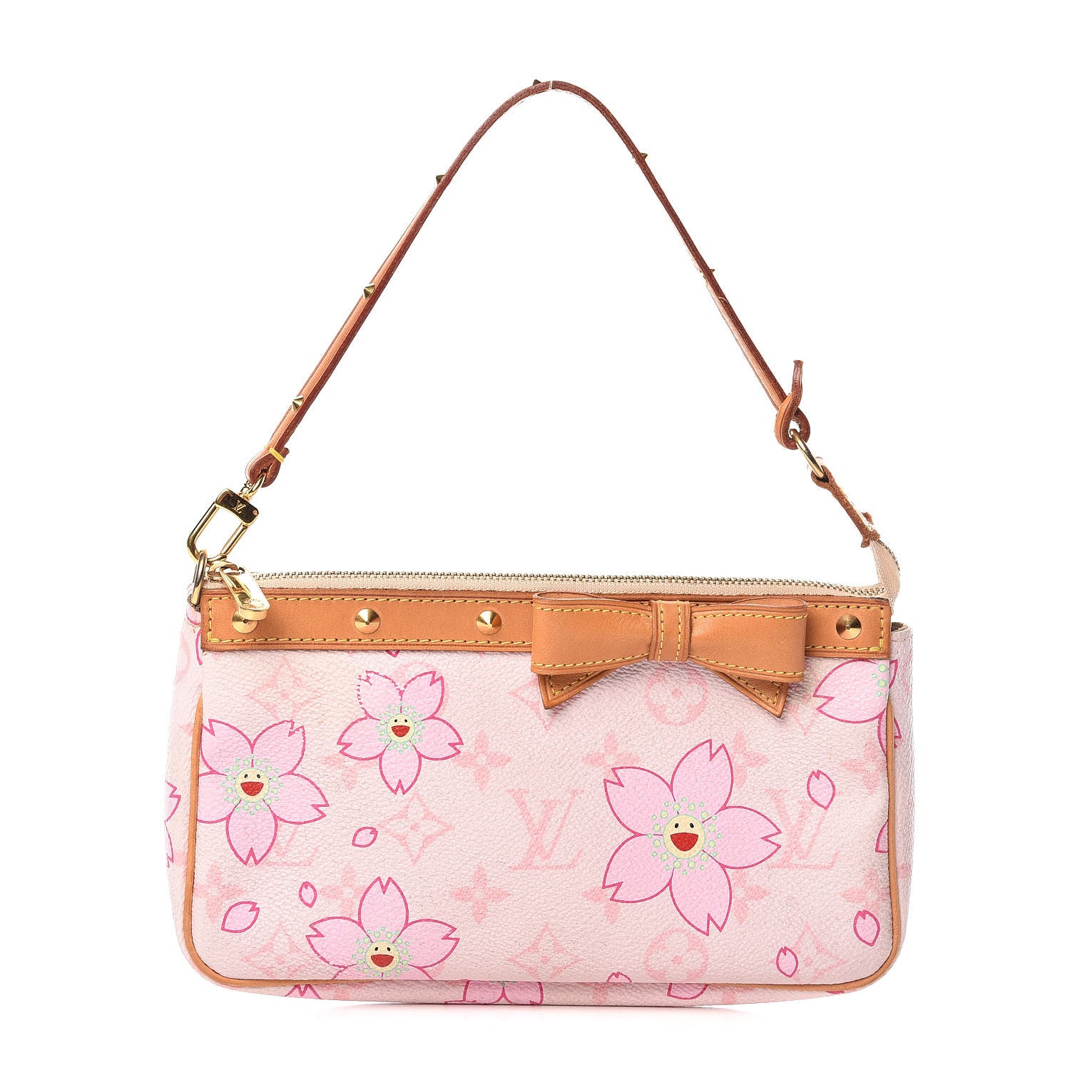 Louis Vuitton Monogram Cherry Blossom Pochette Accessories Pink 1 of 13