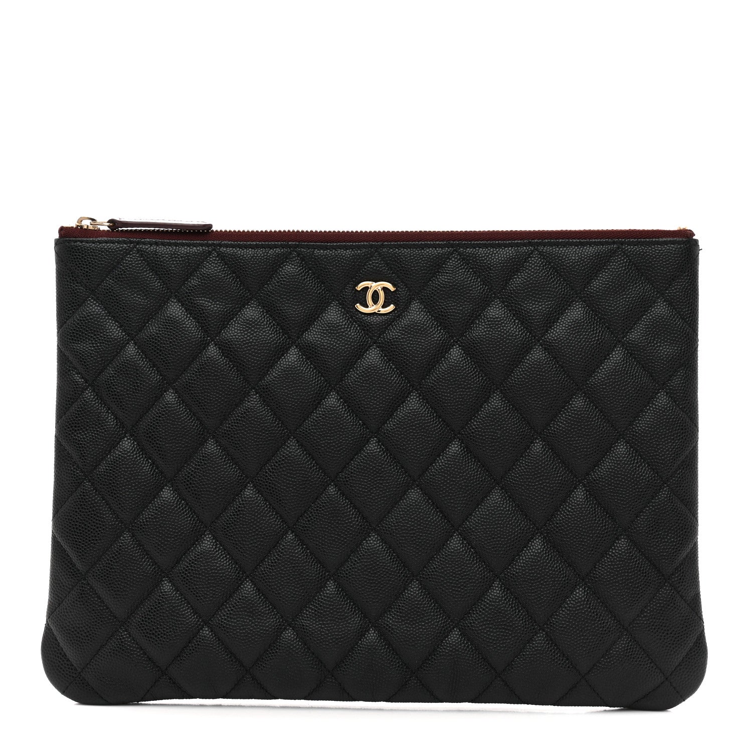 Chanel Caviar Quilted Medium Cosmetic Case Black 1 of 11
