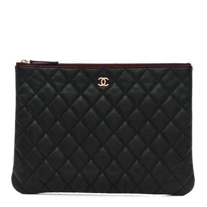 Chanel Caviar Quilted Medium Cosmetic Case Black 1 of 11