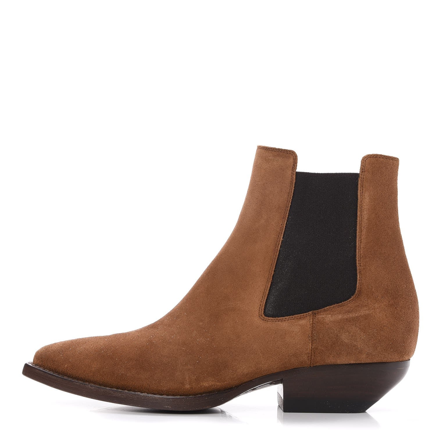 Saint Laurent Suede Theo Chelsea Boots 36.5 Tan 1 of 8