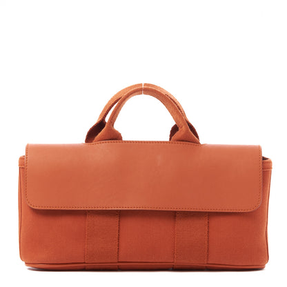 Hermes Chevron Herringbone Swift Long Valparaiso PM Potiron 2 of 8