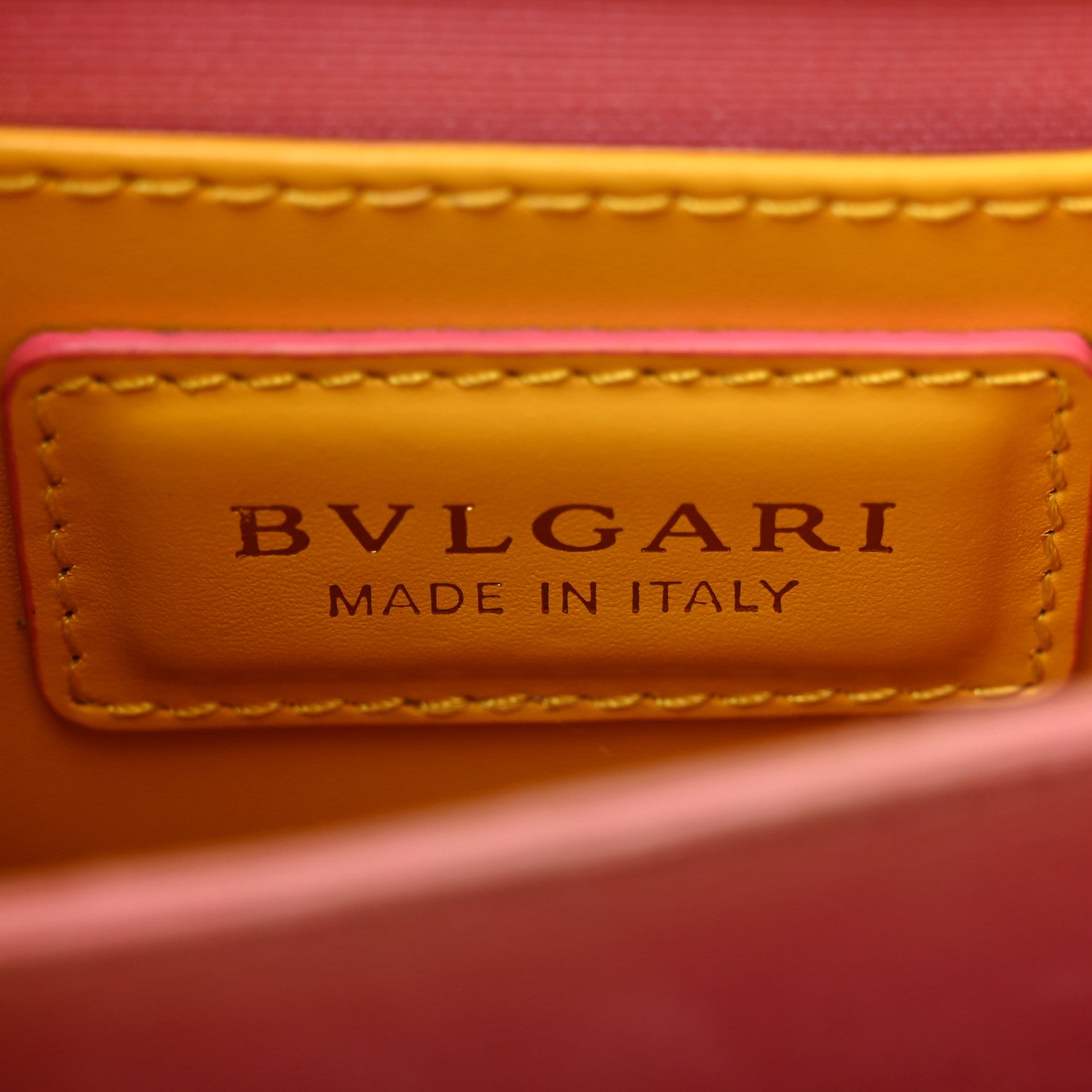 Bulgari Calfskin Serpenti Forever Top Handle Yellow 6 of 11