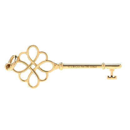 Tiffany 18K Yellow Gold Knot Key Pendant 3 of 3
