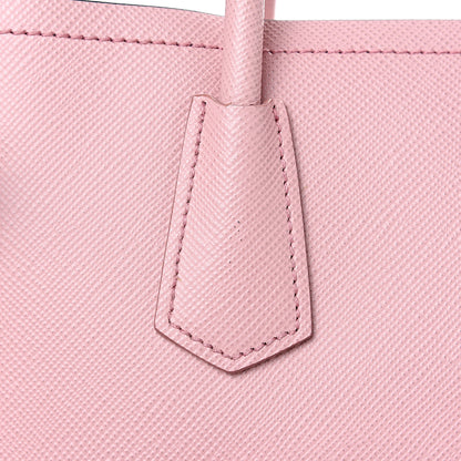 Prada Saffiano Cuir Medium Bi-Color Double Bag Pesco Baltico 9 of 9