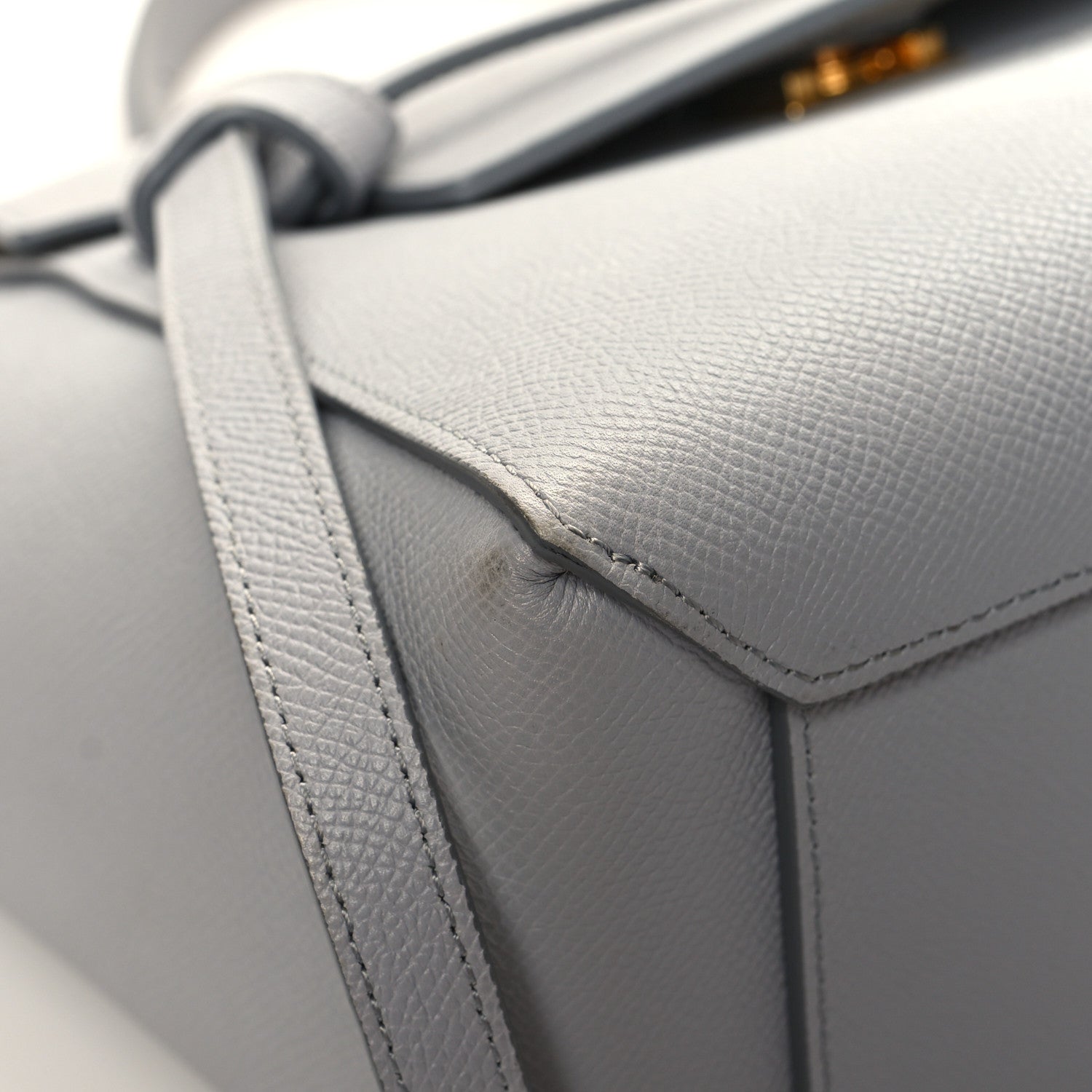 Celine Grained Calfskin Micro Belt Bag Cloud 9 of 12