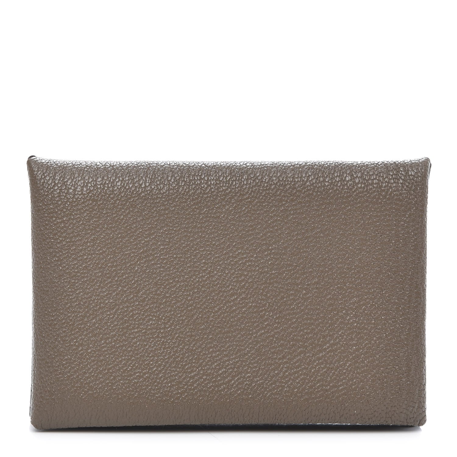 Hermes Chevre Mysore Calvi Card Case Etoupe 1 of 7