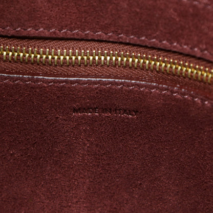 Celine Soft Grained Calfskin Sangle Bucket Bag Burgundy 6 of 13