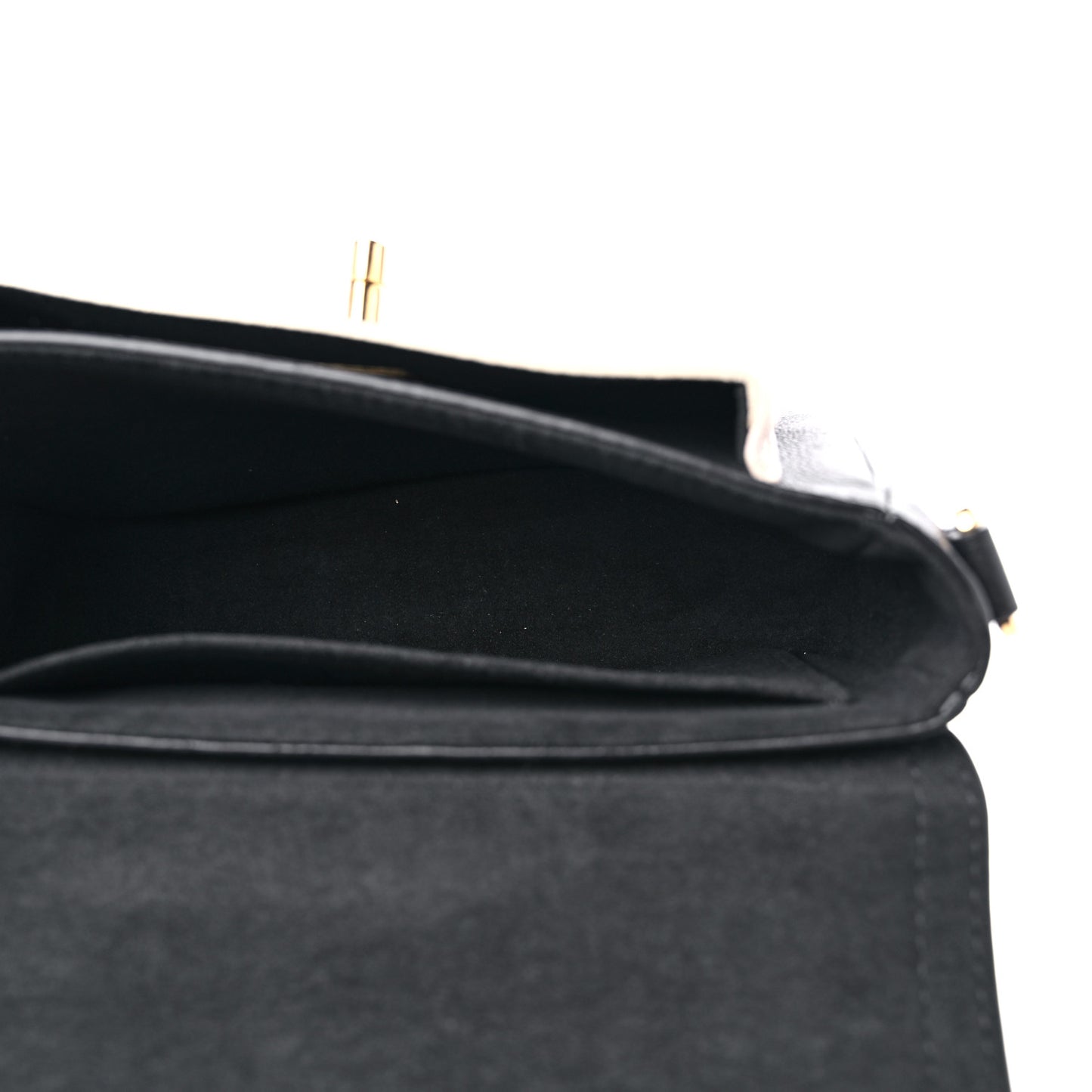 Grained Calfskin Lockme Tender Black