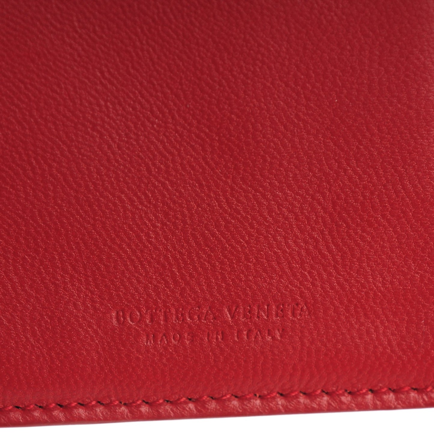 Nappa Intrecciato Continental Wallet Blood