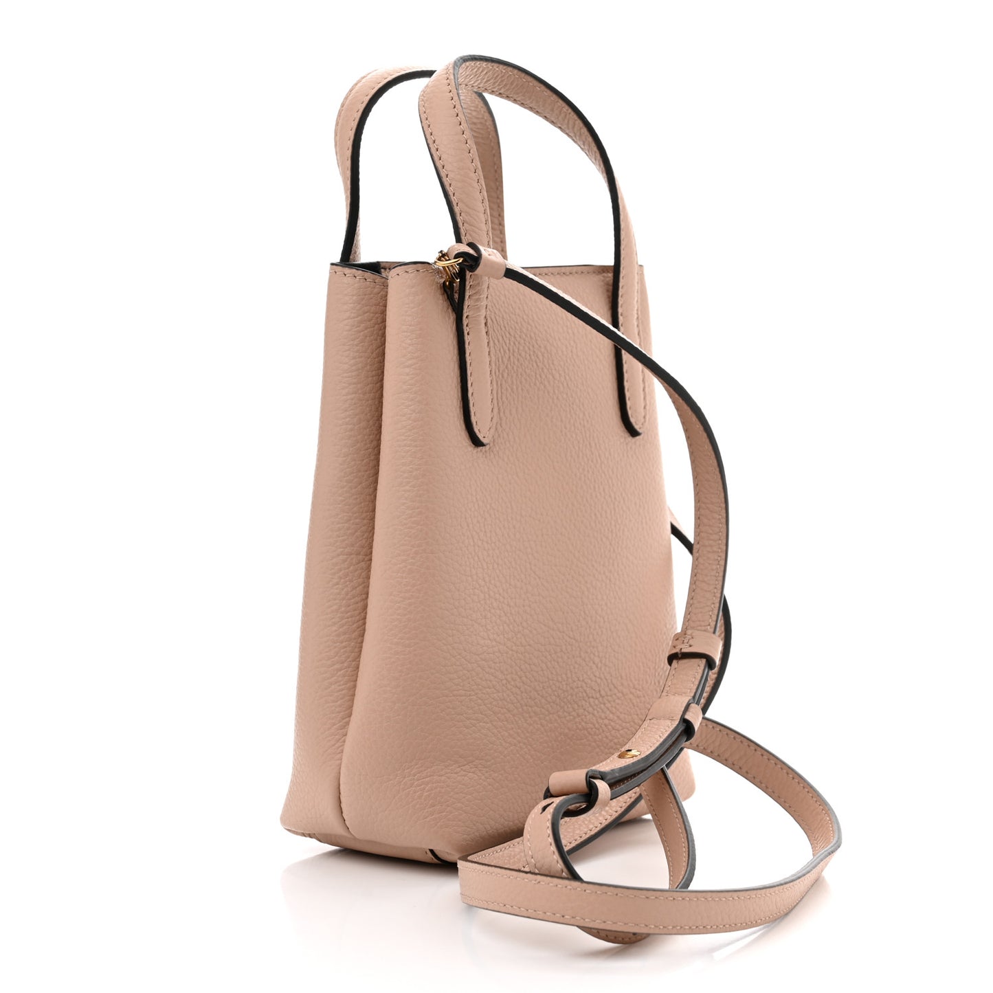 Tumbled Calfskin Gancini Mini Bag Amaretti