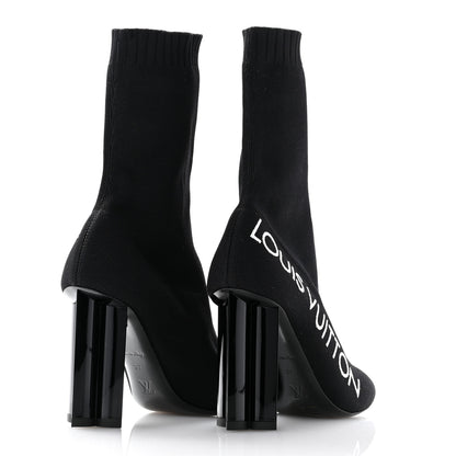 Louis Vuitton Stretch Fabric Silhouette Ankle Boots 37 Black 4 of 7