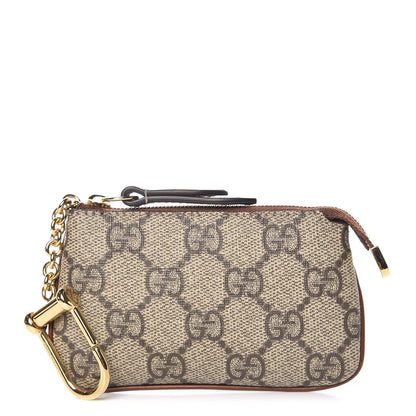 Gucci GG Supreme Monogram Key Case Brown 1 of 8