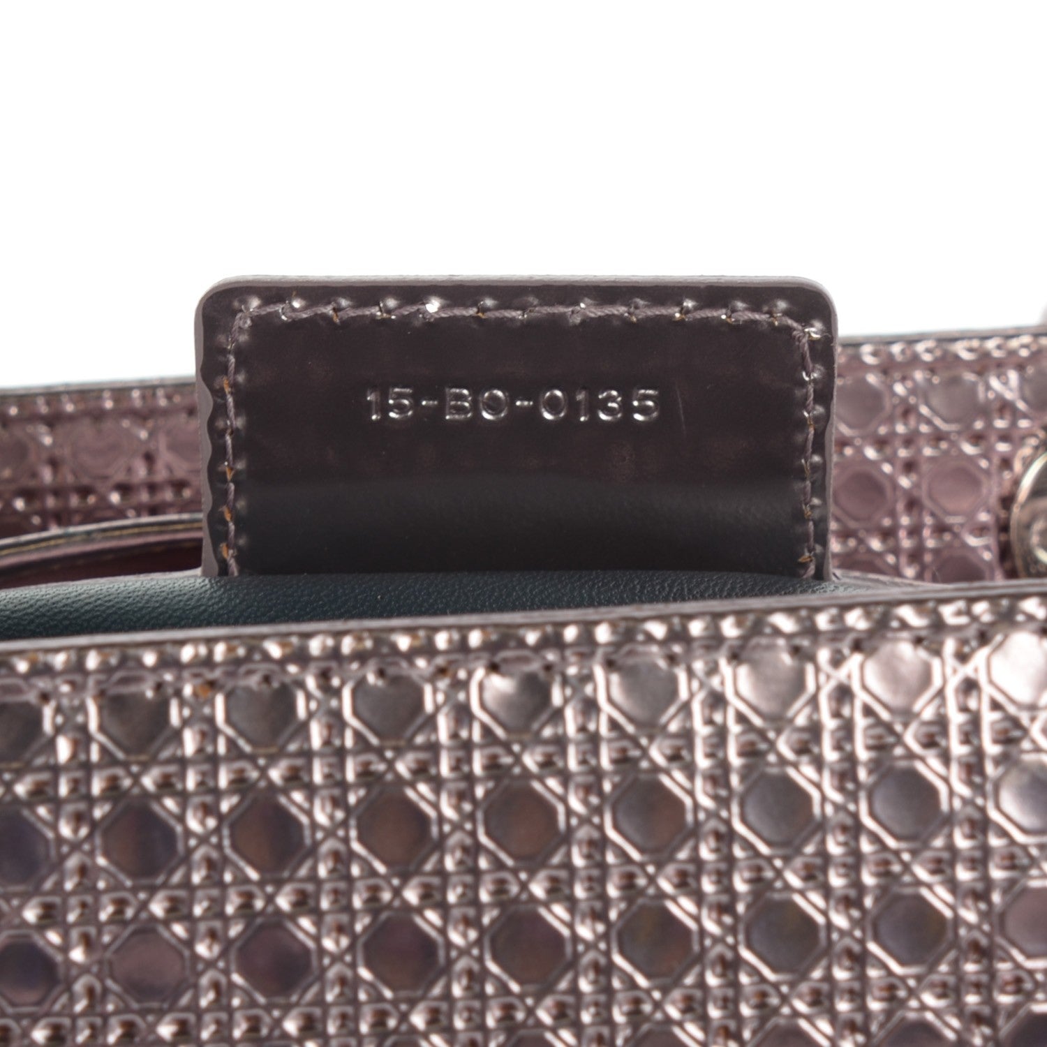 Christian Dior Metallic Patent Micro-Cannage Medium Lady Dior Pink 7 of 8