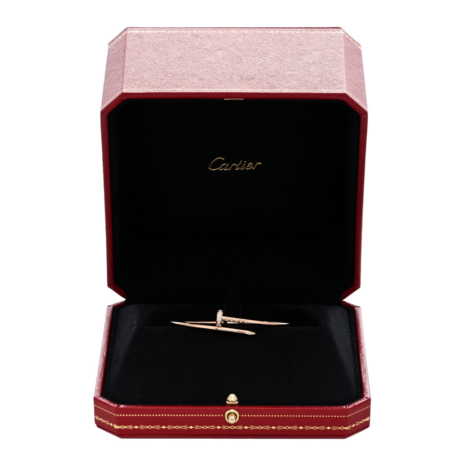 Cartier 18K Pink Gold Diamond Small Juste Un Clou Bracelet 15 4 of 4