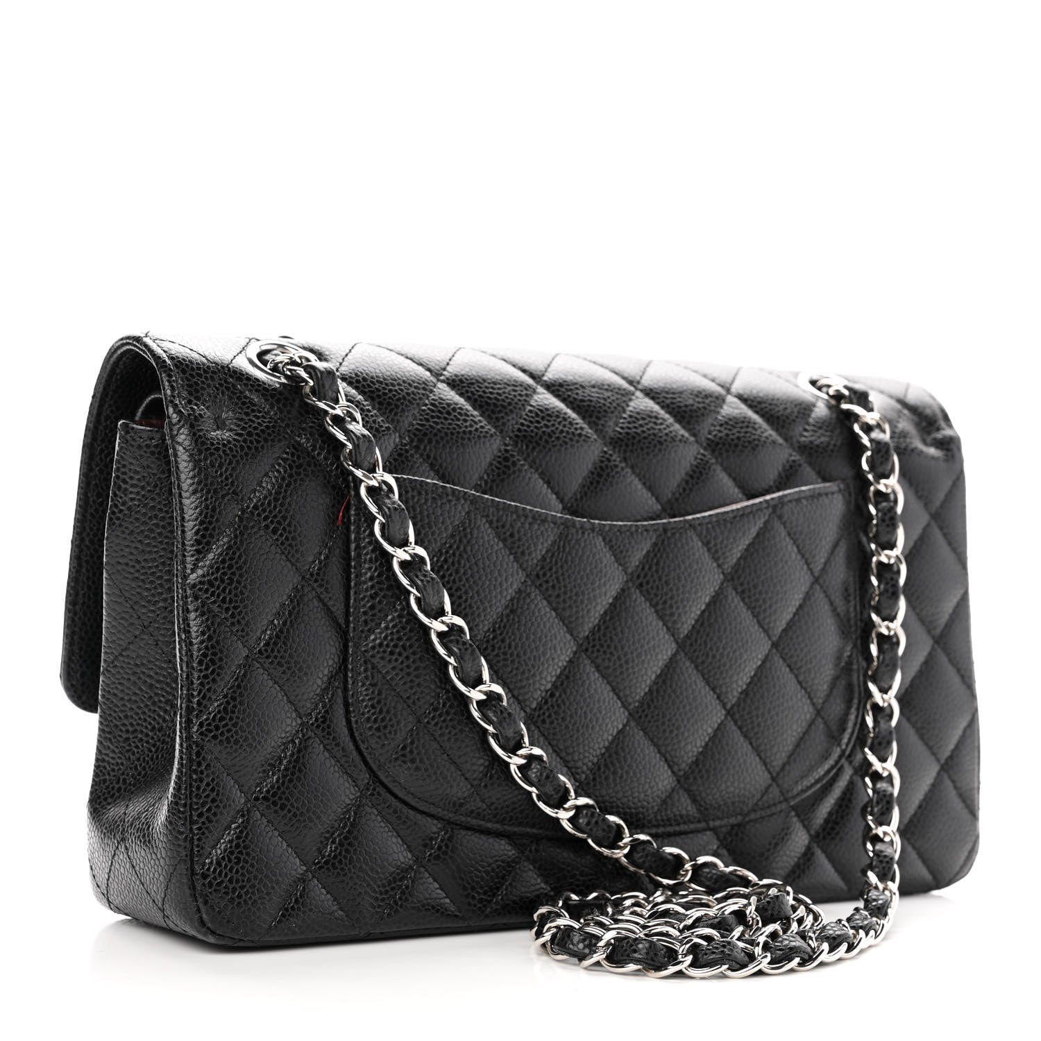 Chanel Caviar Quilted Medium Double Flap Black 3 of 12