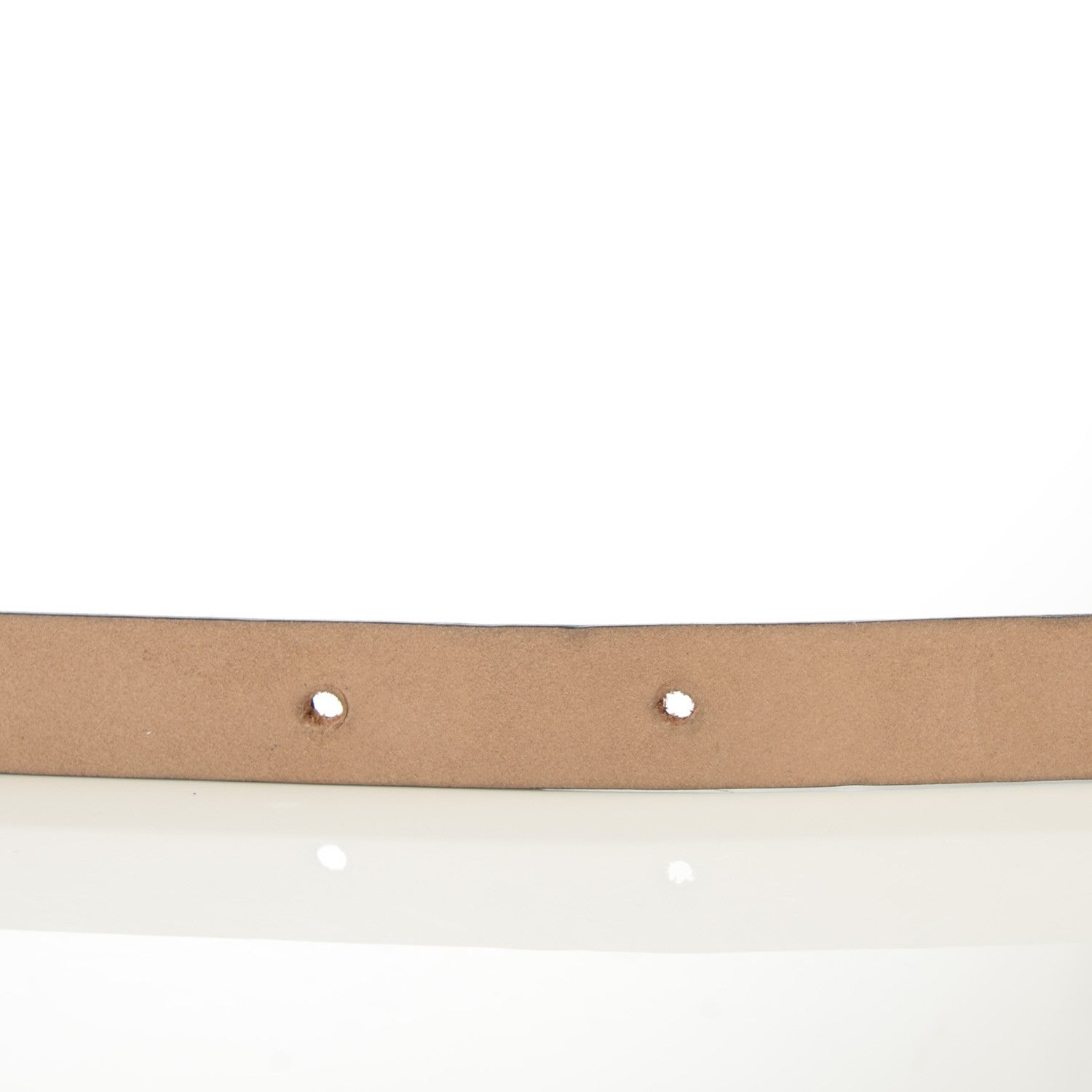Chanel Patent Leather CC Logo Skinny Belt 90 36 Black 5 of 12