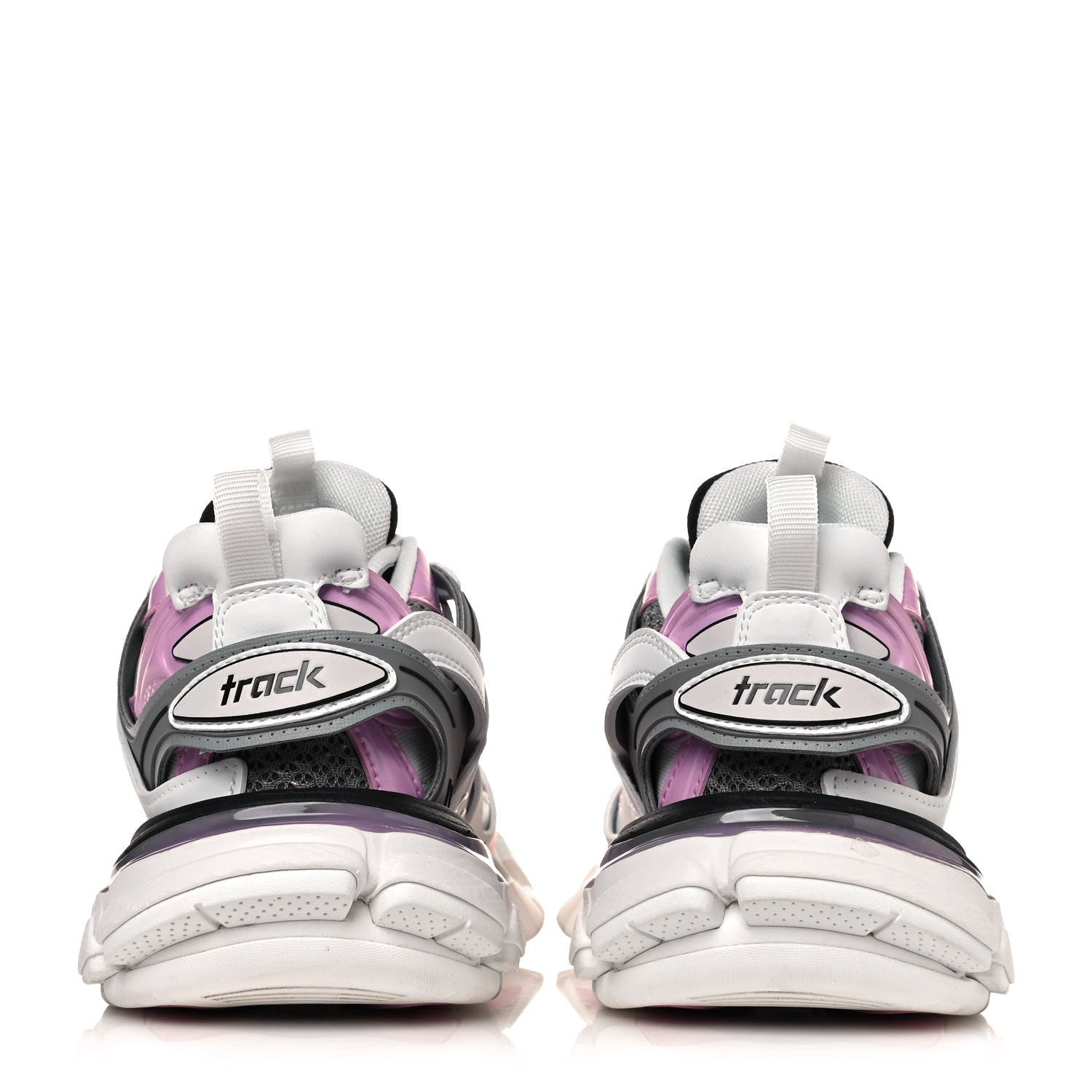 Balenciaga Mesh Rubber Bi-Color Womens Track Sneakers 35 White Pink Grey 4 of 9