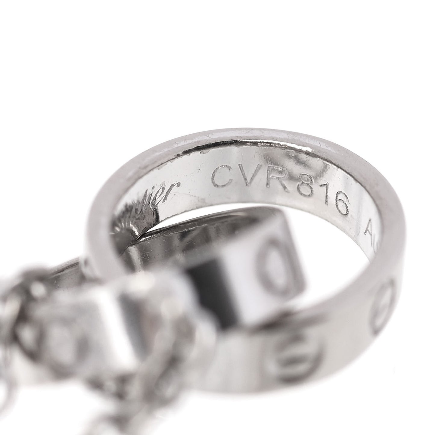 18K White Gold Interlocking LOVE Bracelet