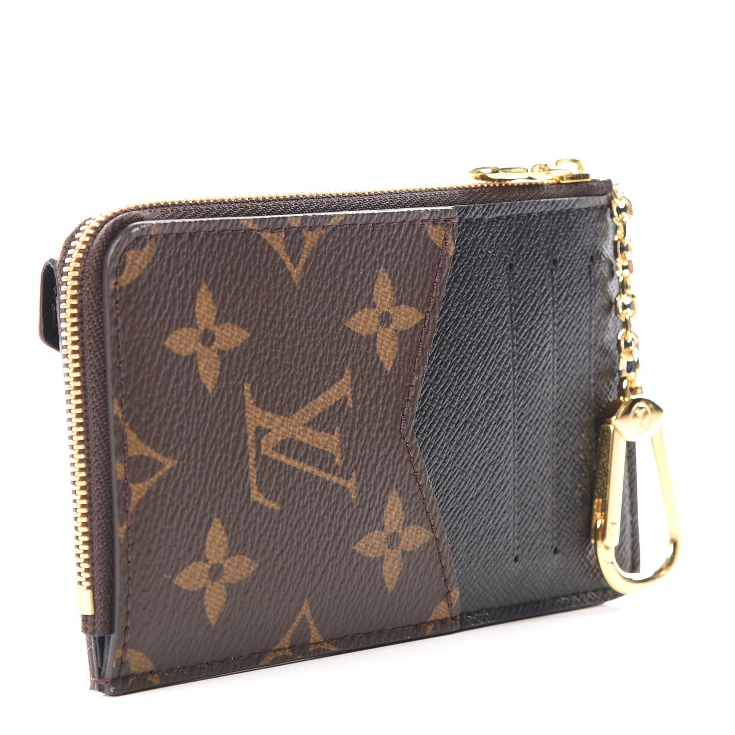 Louis Vuitton Monogram Recto Verso Card Holder Black 564537