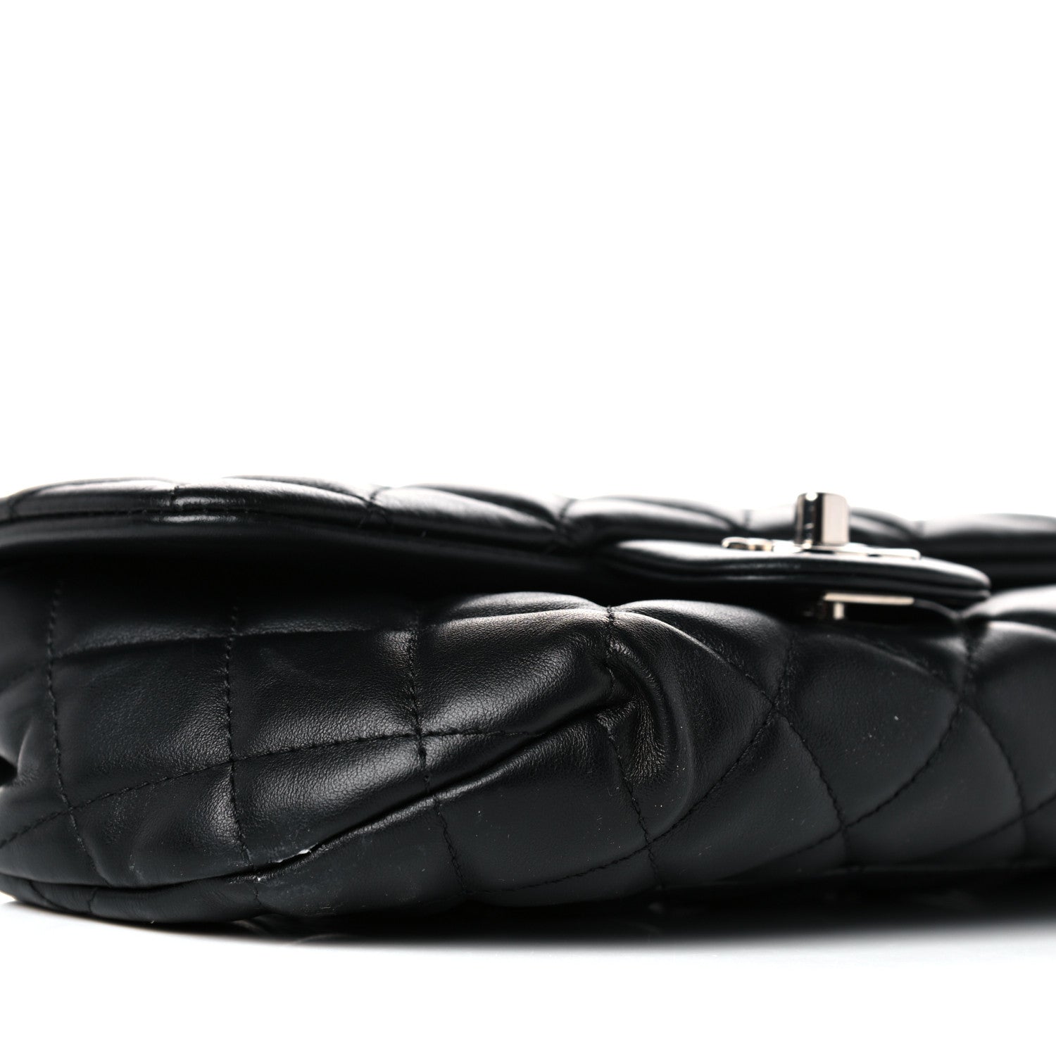 Chanel Calfskin Quilted CC Uniform Flap Belt Bag Black 9 of 15