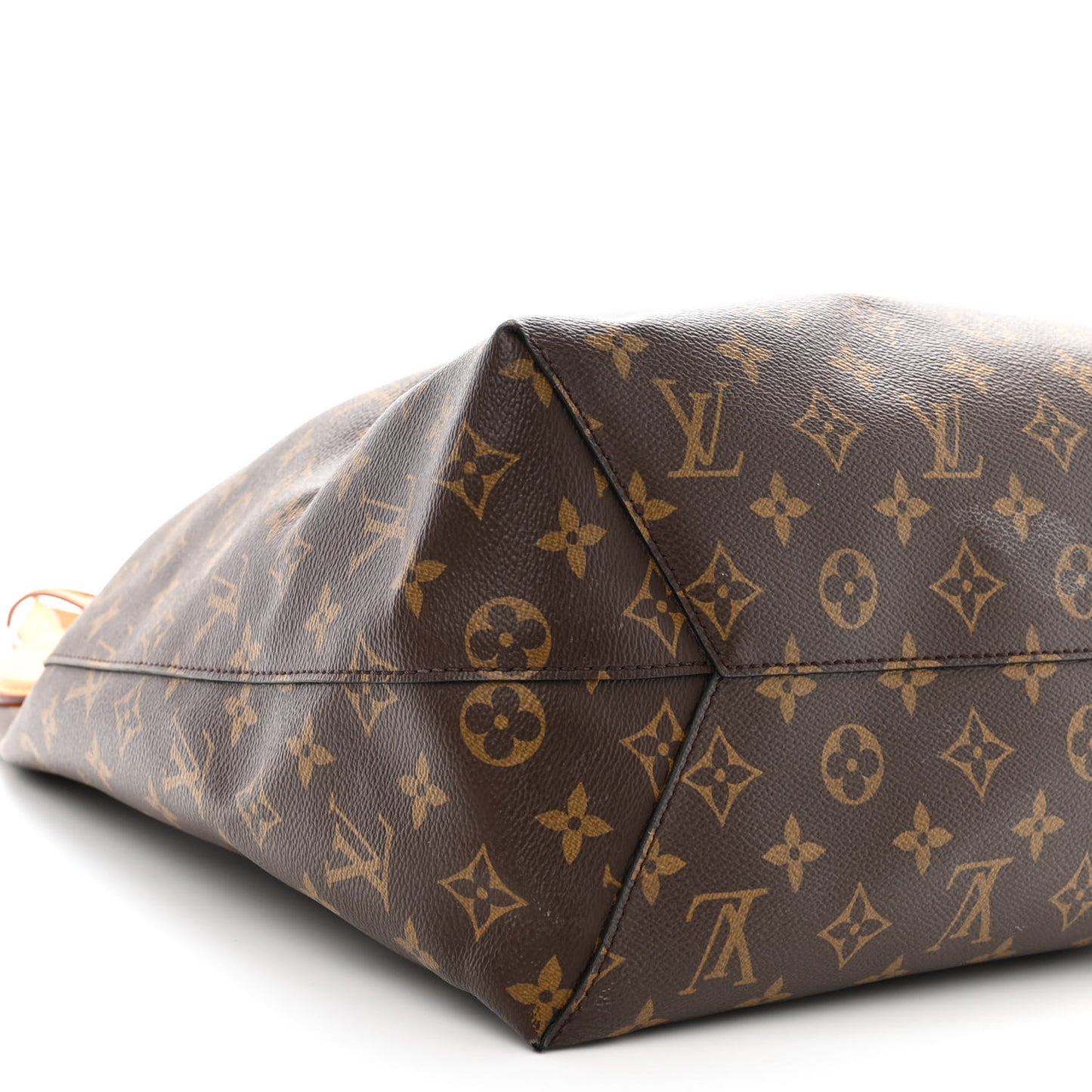 Monogram Flower Hobo Beige