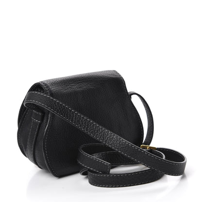 Chloe Calfskin Mini Marcie Round Crossbody Bag Black 3 of 10
