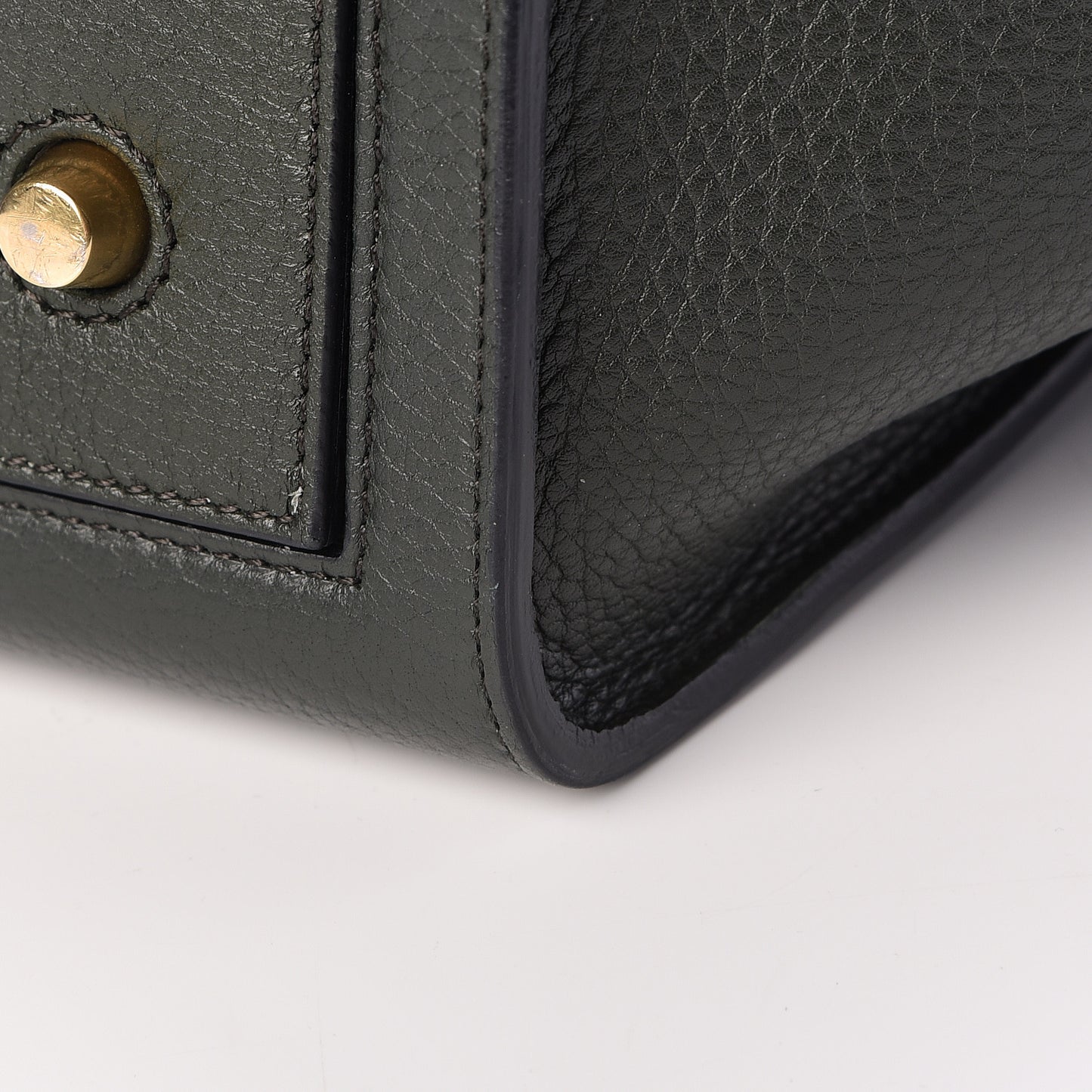 Grained Calfskin Small Tie Knot Tote Anthracite