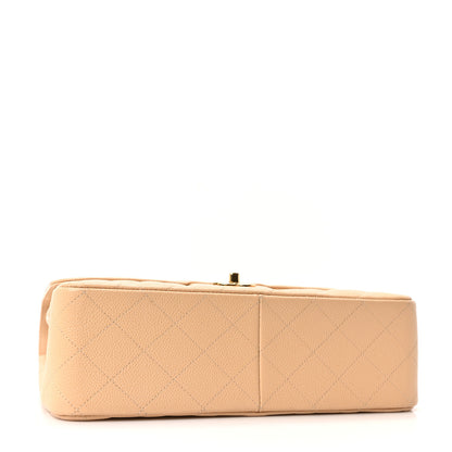 Chanel Caviar Quilted Jumbo Double Flap Beige 4 of 10