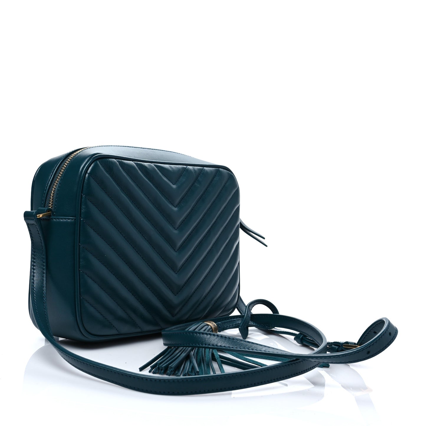 Calfskin Matelasse Monogram Lou Camera Bag Sea Turquoise