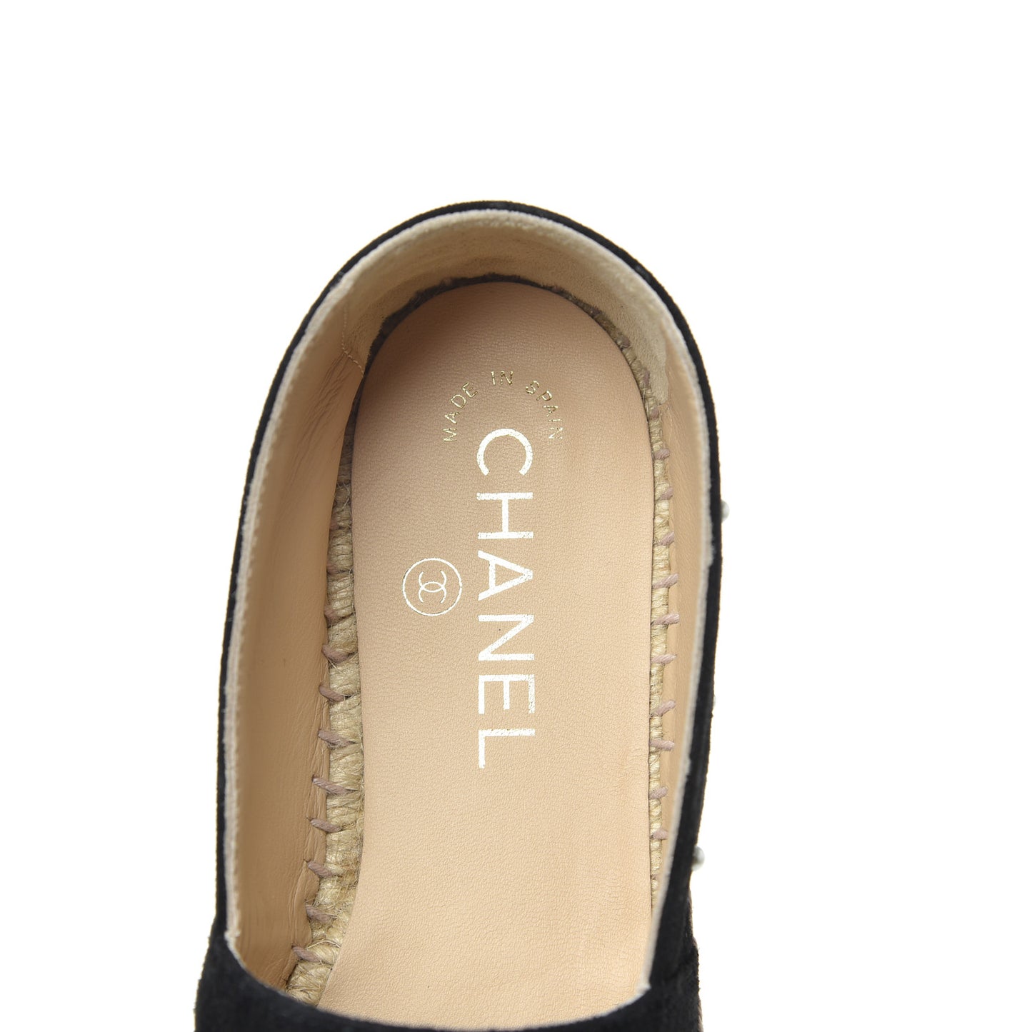 Suede Pearl CC Espadrilles 37 Black