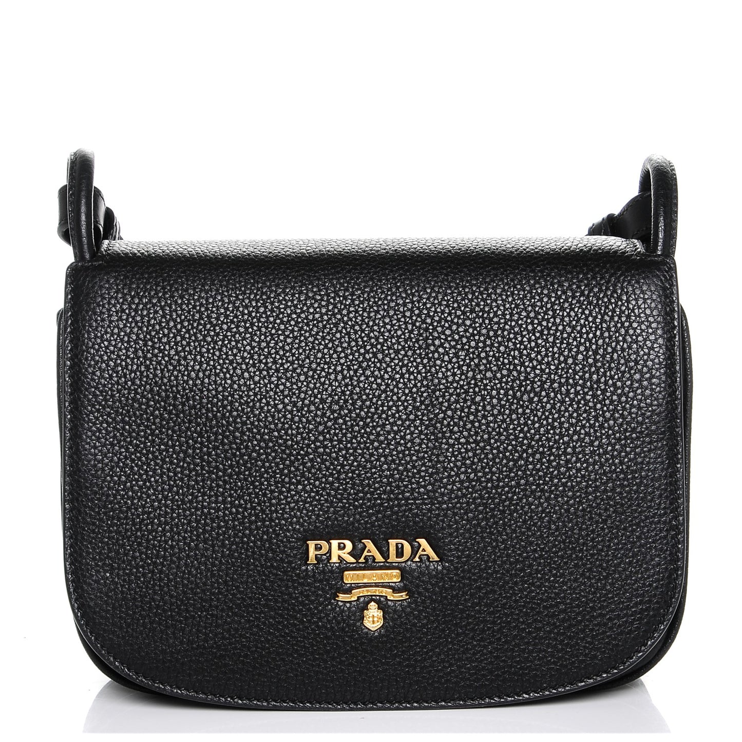 Vitello Daino Saddle Bag Black