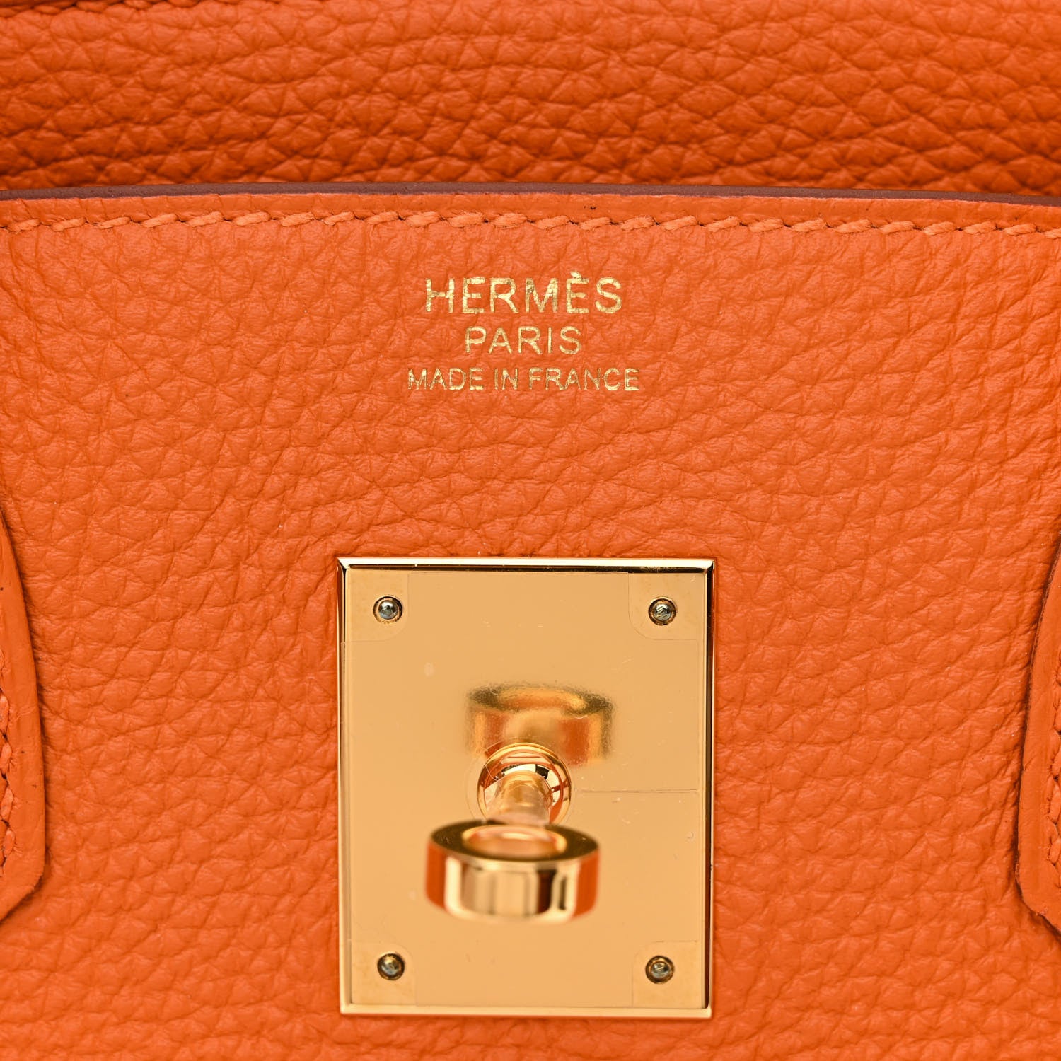 Hermes Togo Birkin 30 Orange 6 of 11