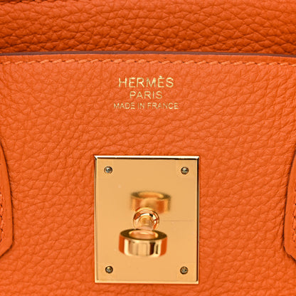 Hermes Togo Birkin 30 Orange 6 of 11