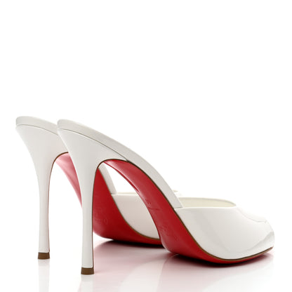 Christian Louboutin Patent Me Dolly 100 Sandals 40 White 4 of 7