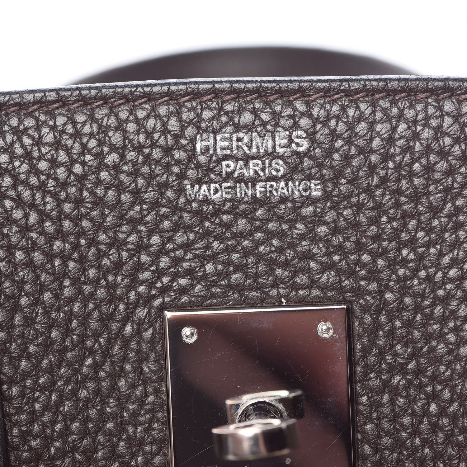 Hermes Taurillon Clemence Birkin 35 Chocolate 10 of 37