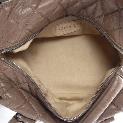 Chanel Distressed Lambskin Lady Braid Small Tote Taupe 5 of 15