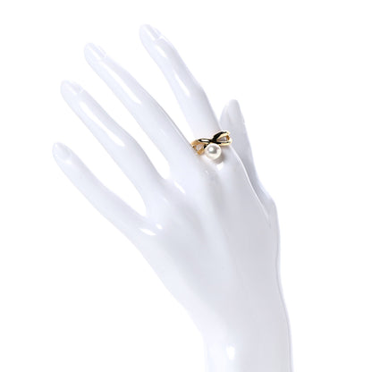 Mikimoto 18K Yellow Gold 8mm Akoya Pearl Ring 55 7.25 2 of 7