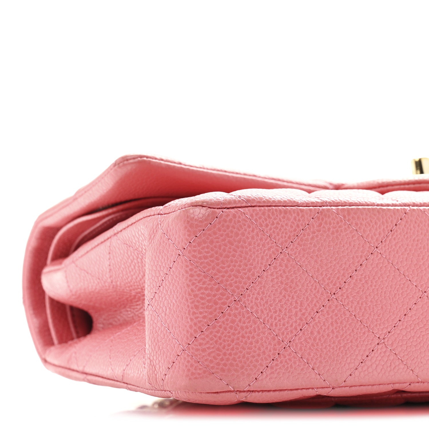 Chanel Iridescent Caviar Quilted Medium Double Flap Dark Pink 9 of 11